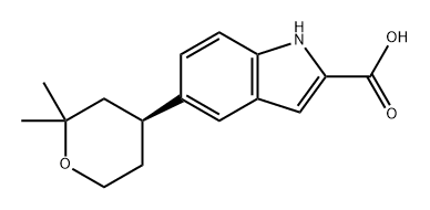 (S)-5-(2,2-二甲基四氢-2H-吡喃-4-基)-1H-吲哚-2-甲酸
